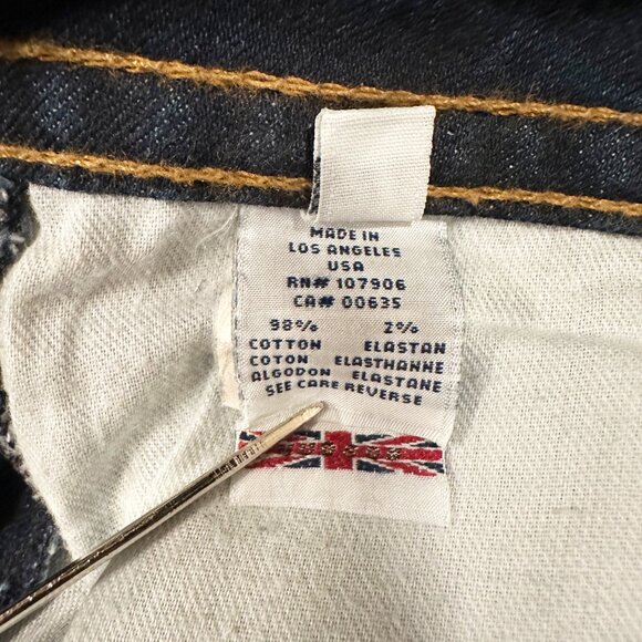 Hudson Jeans Flared Low Rise Denim Dark Wash Womens Size 27 - Picture 7 of 8